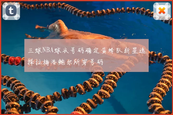 三球NBA球衣号码确定黄蜂队新星选择拉梅洛鲍尔所穿号码