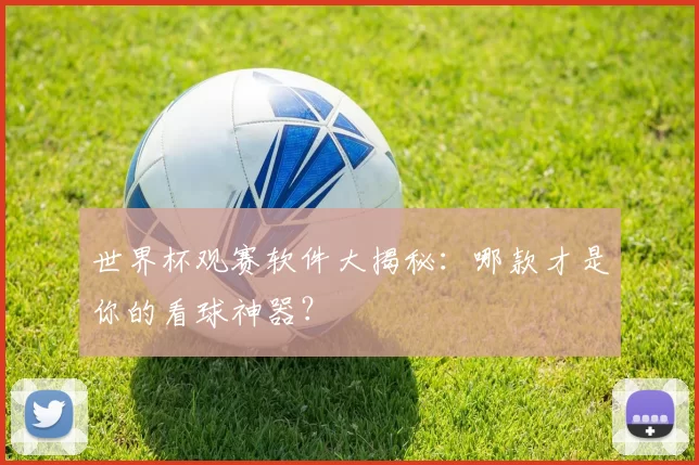 世界杯观赛软件大揭秘：哪款才是你的看球神器？